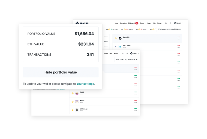 Portfolio tracker